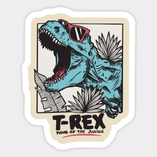 T-Rex King of the Jungle Sticker